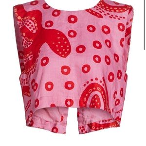 Farm rio open back crop top